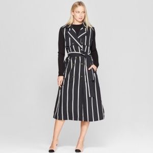 Who What Wear Striped Trench Vest